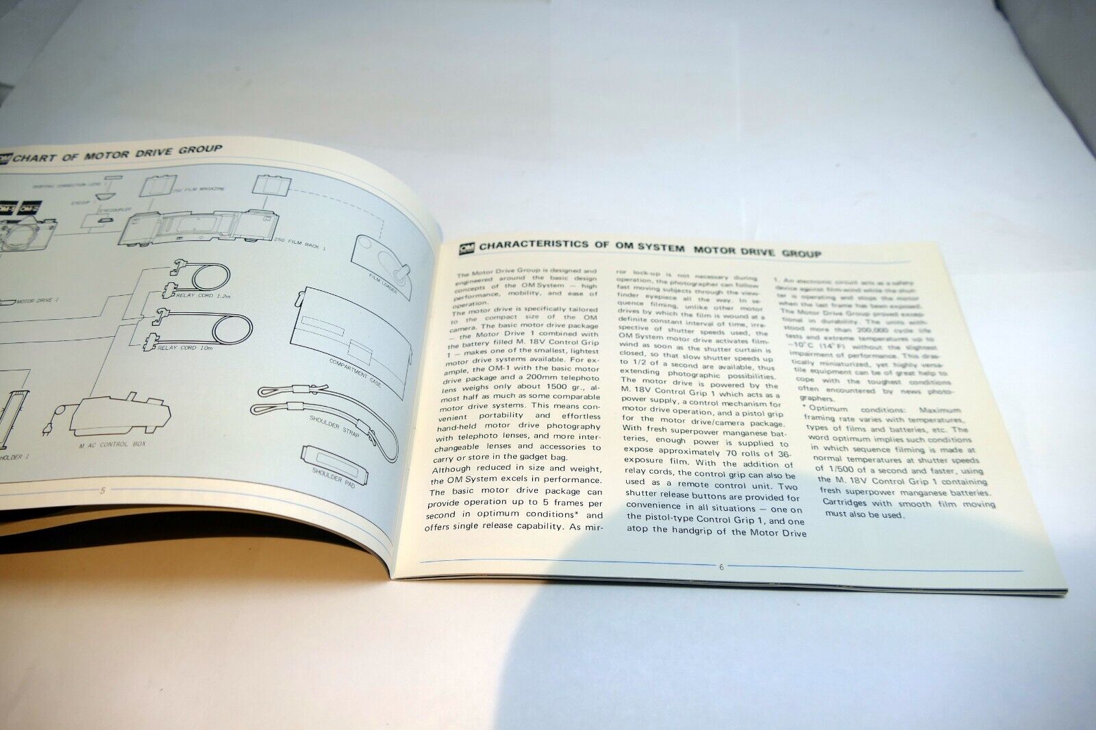 Olympus OM System manual for Motor Drive 1 group