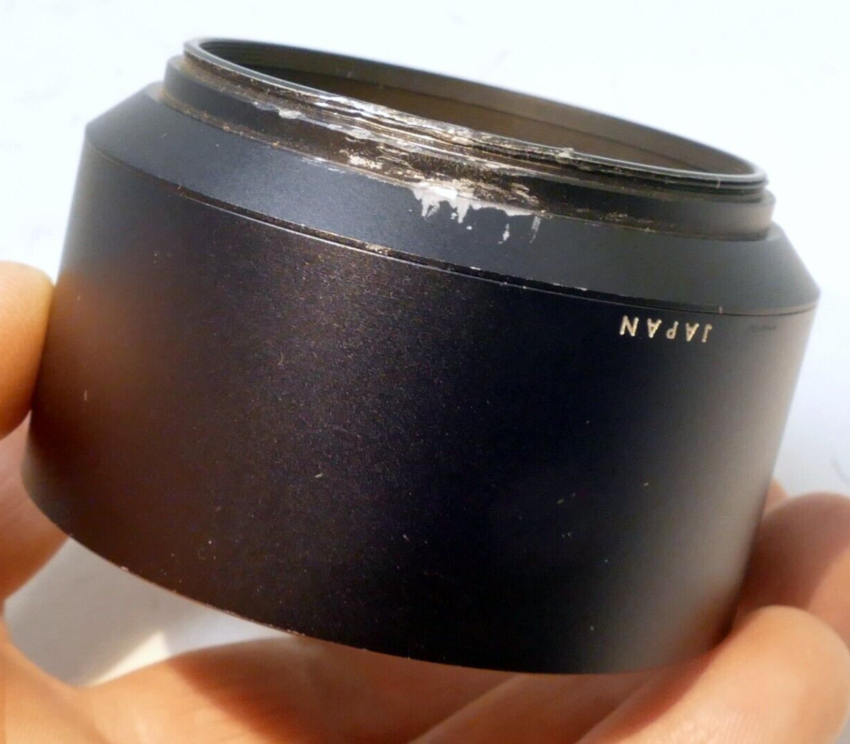 55mm Lens Hood Shade for Miranda 135mm f2.8 13.5cm Metal DAMAGED FOR PARTS AS IS
