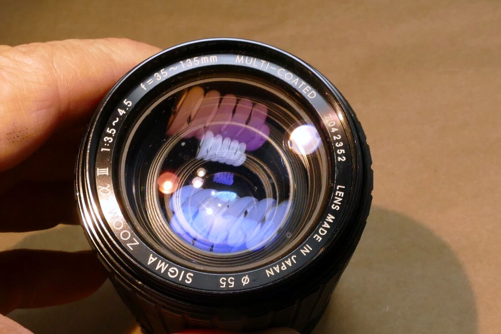 Sigma 35-135mm f3.5-4.5 MD Lens for Minolta - Parts or Repair W/ Haze NOT WORKIN