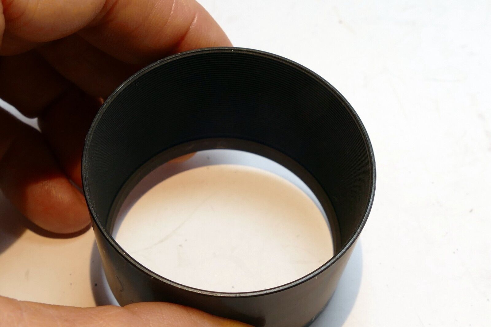 PETRI 55mm threaded Lens Hood Shade screw in metal telephoto