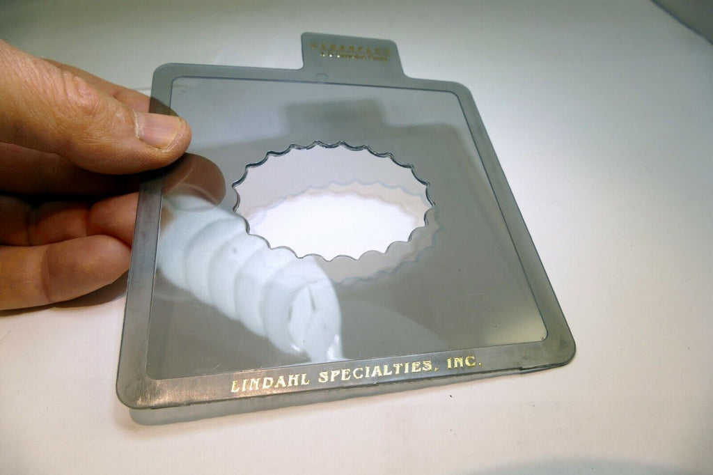 Large Horizontal Oval Lindahl Smoke Gray Vignette 4.5X4.5" Clearflex 