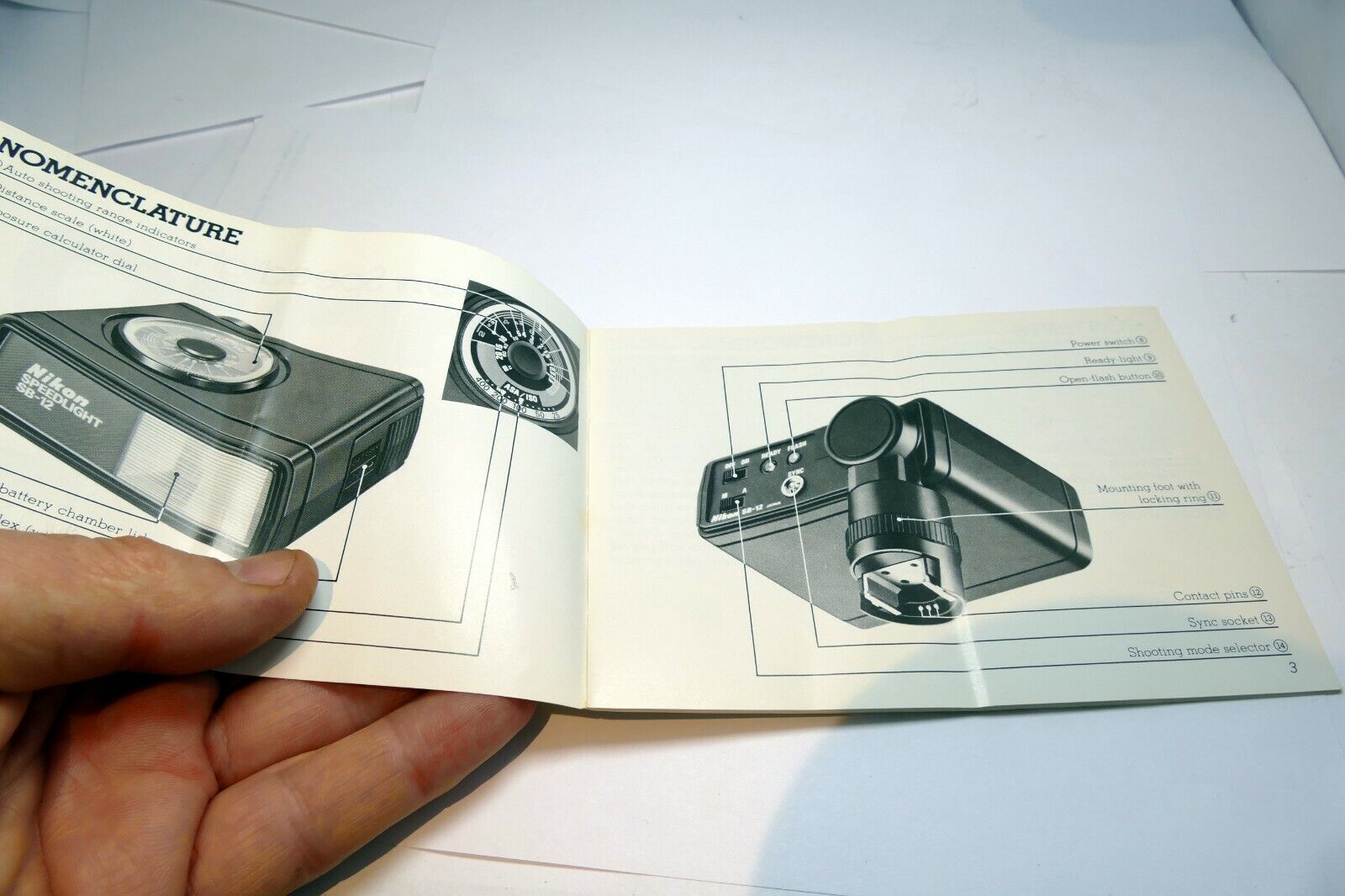 Nikon SB-12 Flash Speedlight Instruction manual Guide book English EN
