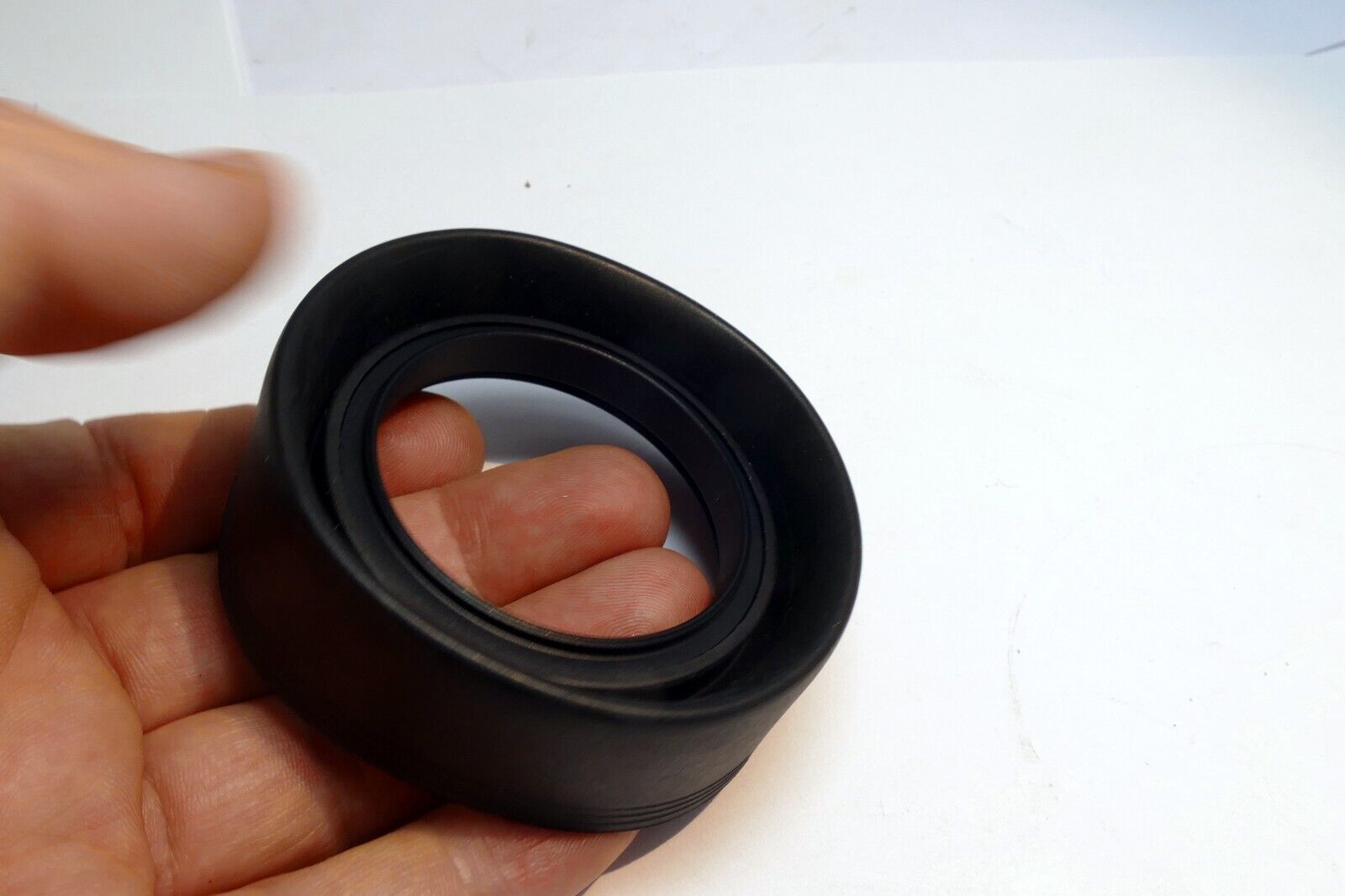 49mm rubber lens hood shade 3-way telephoto and wide angle 28mm 50mm 85mm
