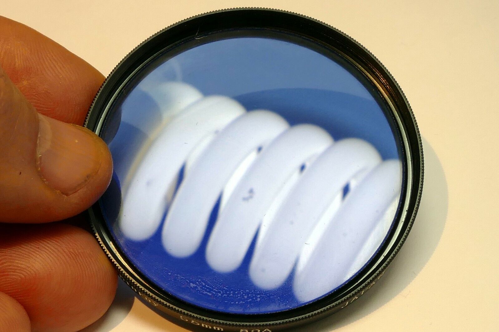 Quantaray  55mm Filter 80A  multi-coated deep blue