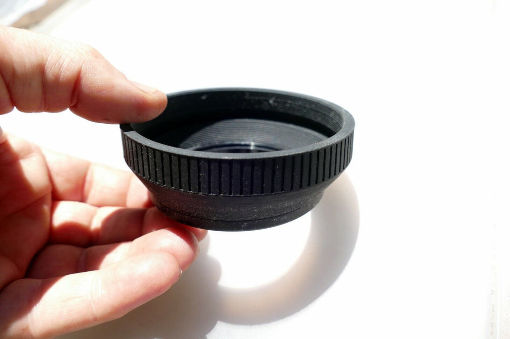 67mm Lens Rubber Hood shade double threaded for  telephoto zoom