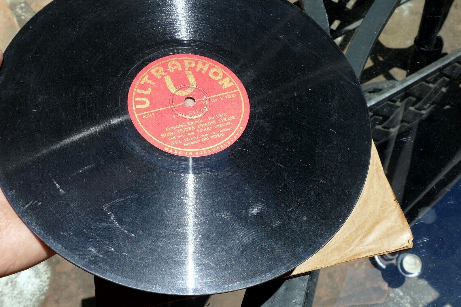 10" 78rpm Hudba Hradní Stráže 15110 Ultraphon Pestry Sokole 1948