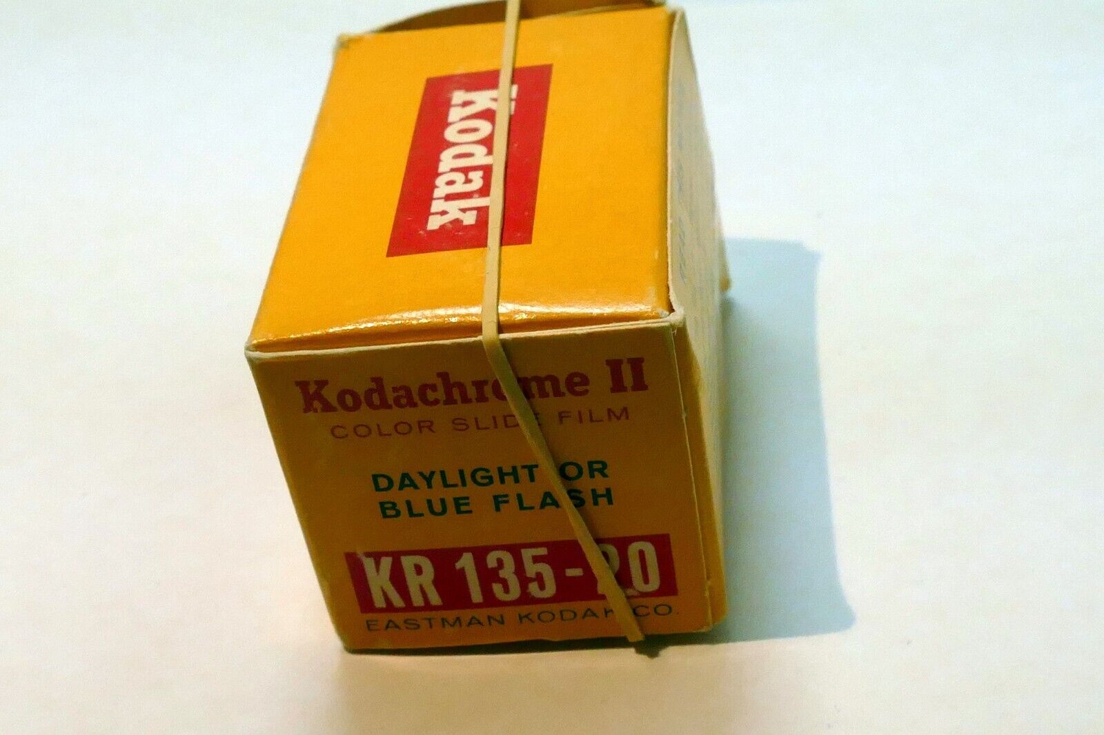 Empty Box for Kodakchrome II kodak slide film expired 1965 ASA 25 Daylight