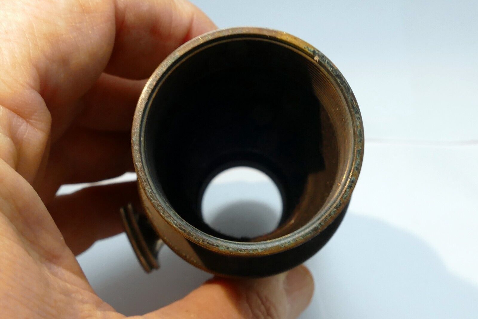 Goerz Berlin 60mm Tele Lens brass lens with focusing tube IIIa