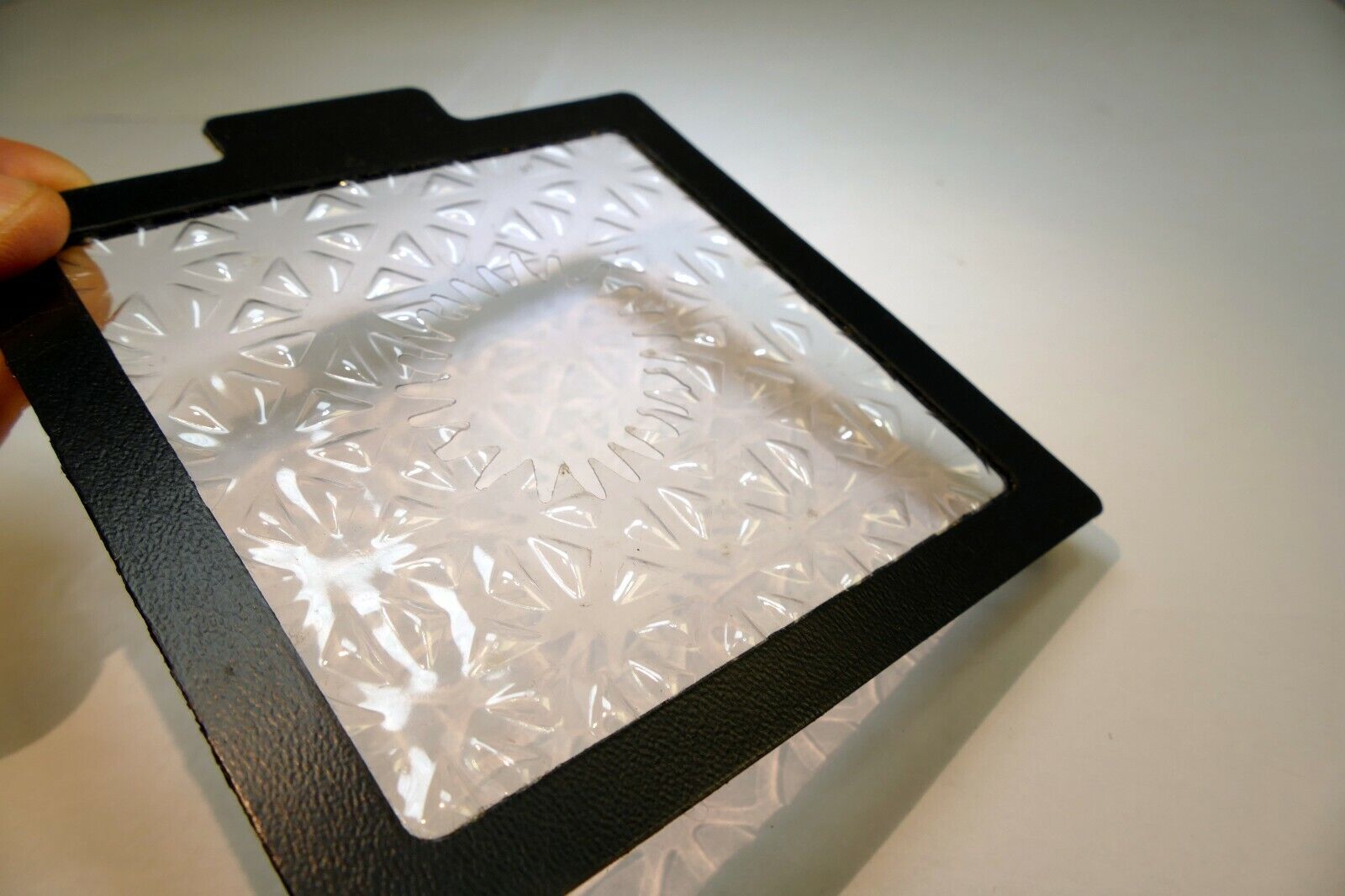 Lindahl Clear Vignetter Mask Frame 4.5X4.5" bellows Small 1.5" Oval 45 degree