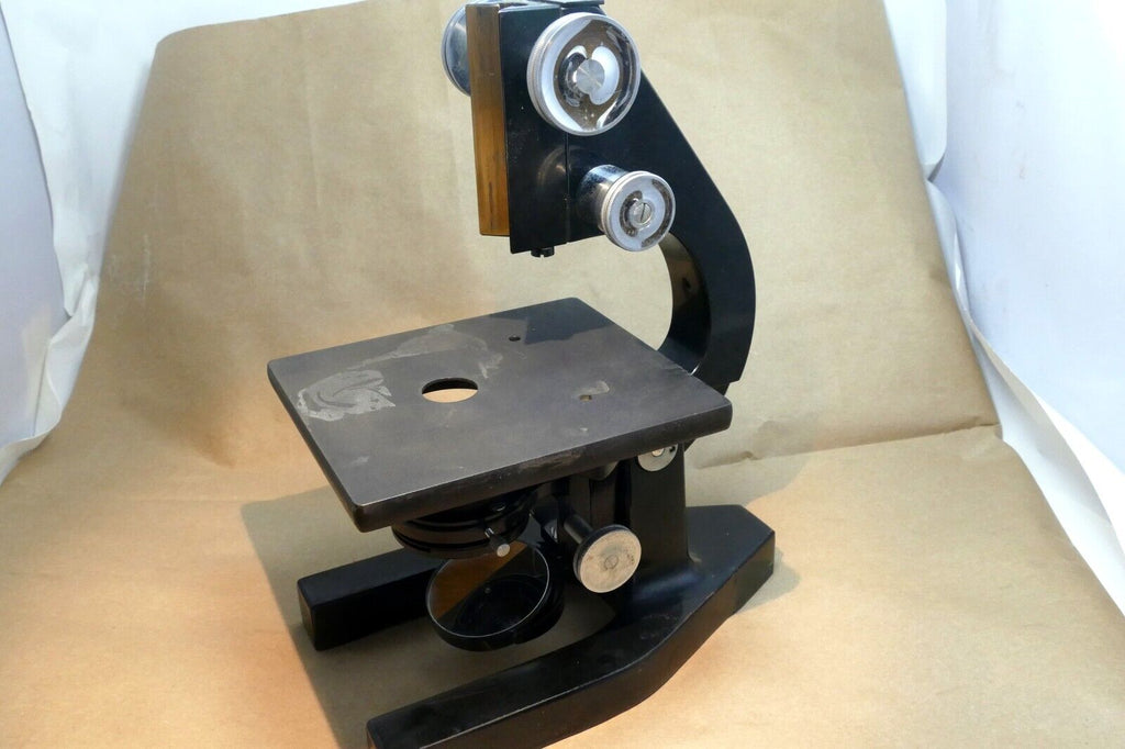 Stage Base and arm for BAUSCH & LOMB Optical BRASS MICROSCOPE 1938