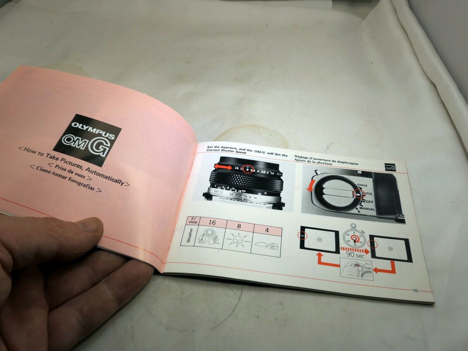 OLYMPUS OMG OM-G Camera Manual instructions Owner Guide Genuine