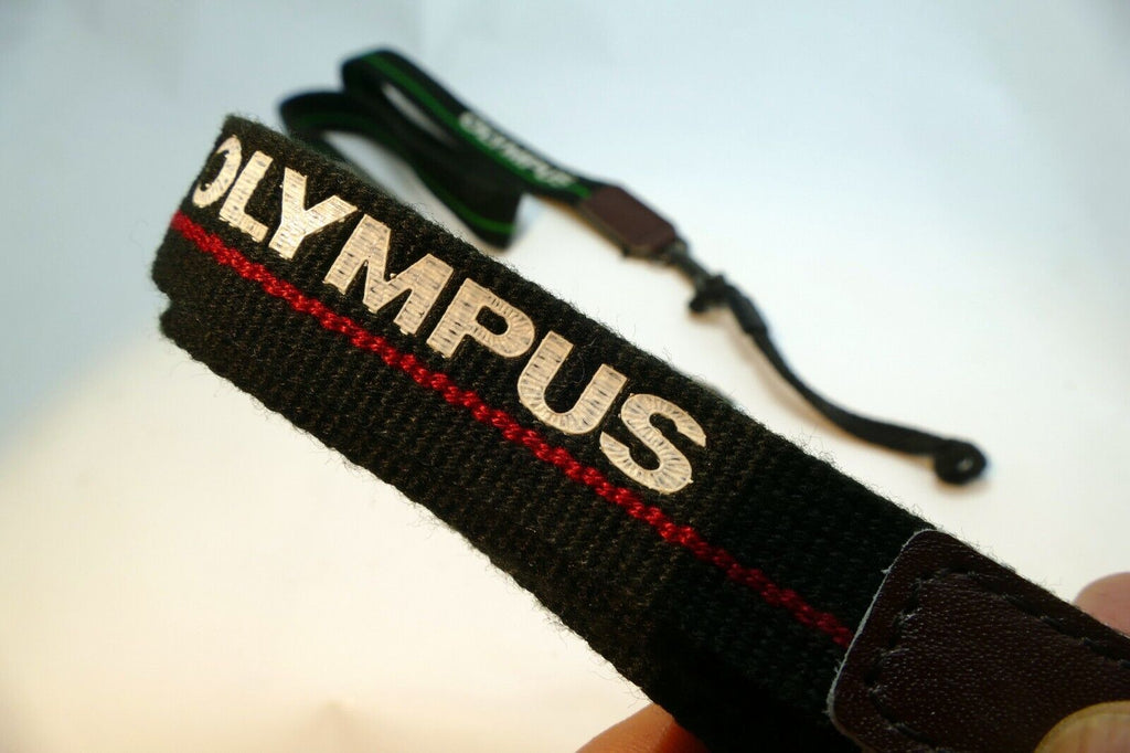 Olympus Double Shoulder Camera Strap 2cm wide Green Red OM-2n 4T - Genuine OEM