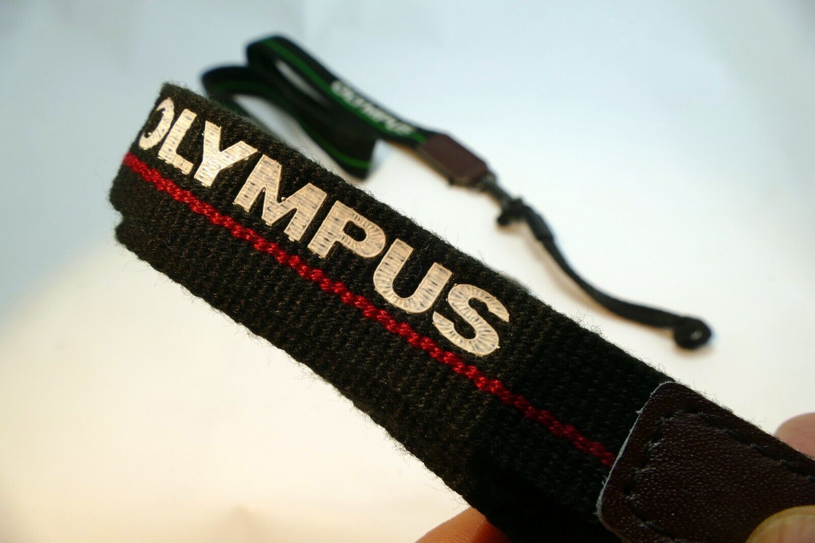 Olympus Double Shoulder Camera Strap 2cm wide Green Red OM-2n 4T - Genuine OEM