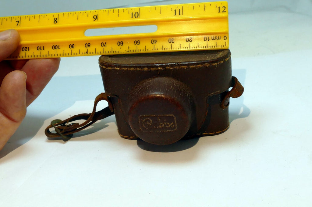 Leather Camera Case for Rubix 16mm camera miniature vintage