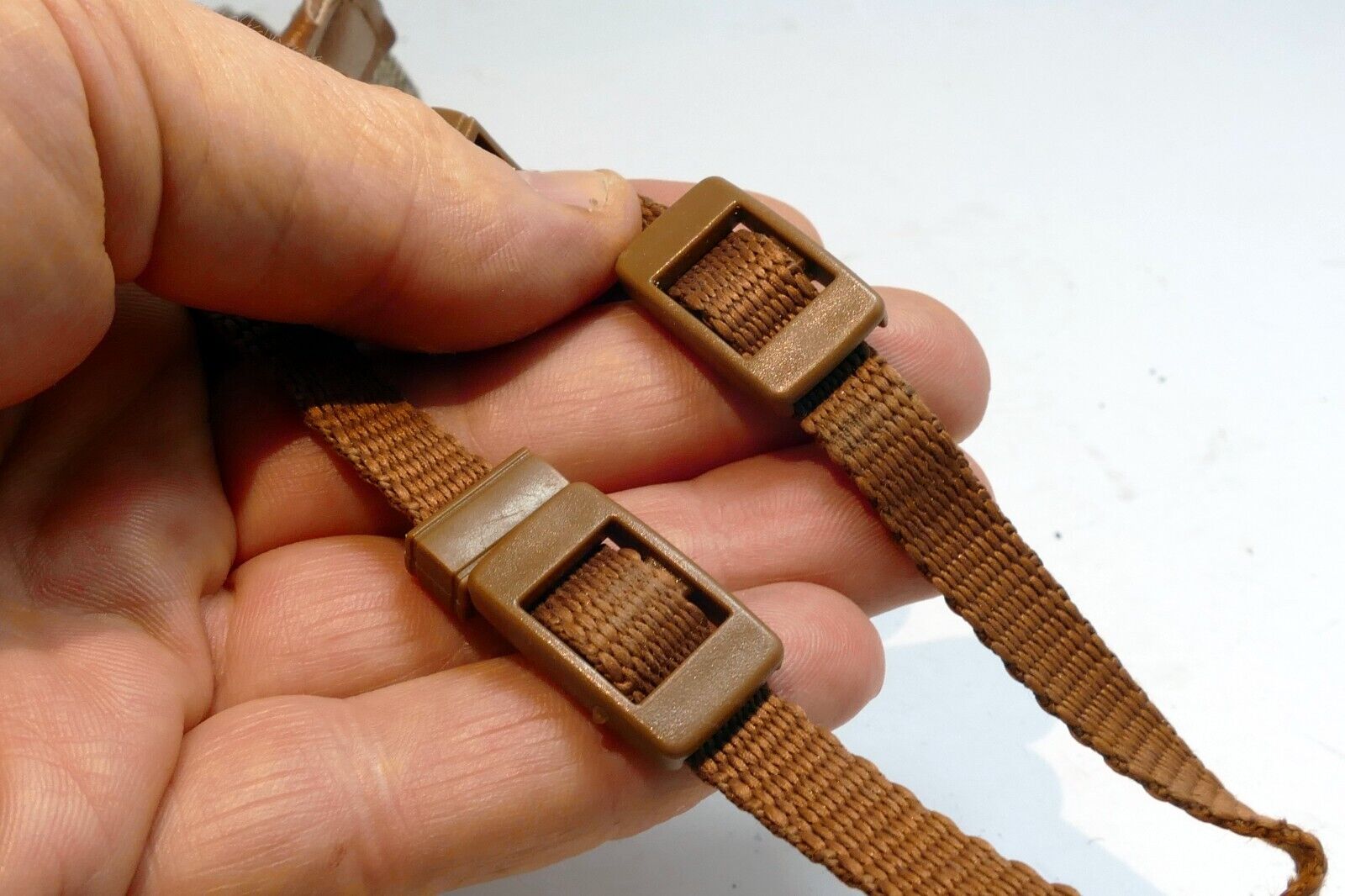 3.5cm Wide Brown canvas neck shoulder strap for suite SLR