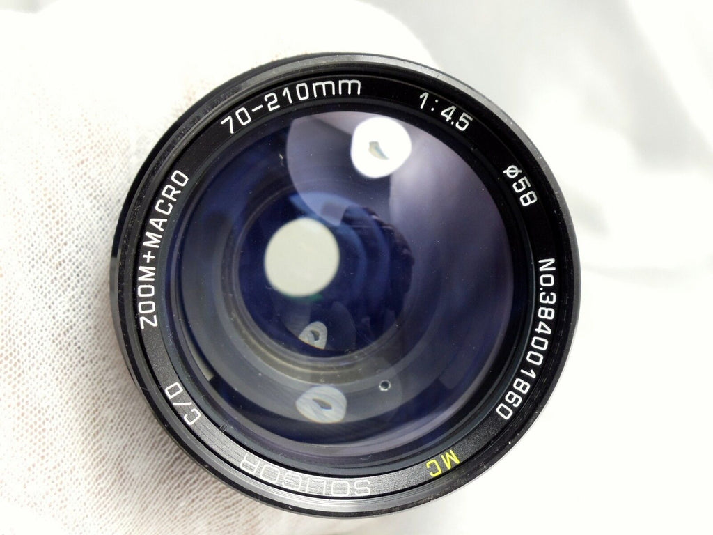 Soligor 70-210mm f4.5 OM lens manual focus for Olympus