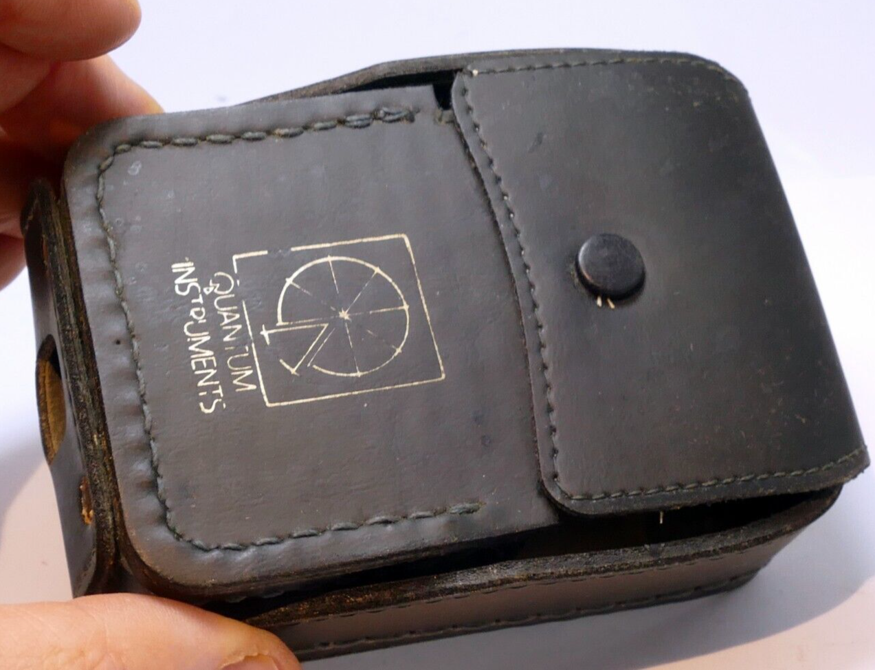 Leather soft pouch case for Quantum Instruments Calcu-Flash Digital Flash Meter