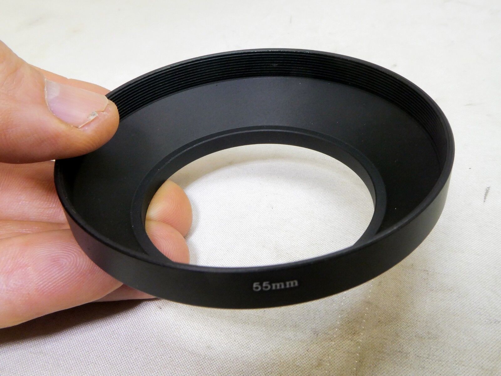 55mm Wide Angle Lens hood Metal for 24mm 28mm f2.5 f2.8 f2.0 Screw in
