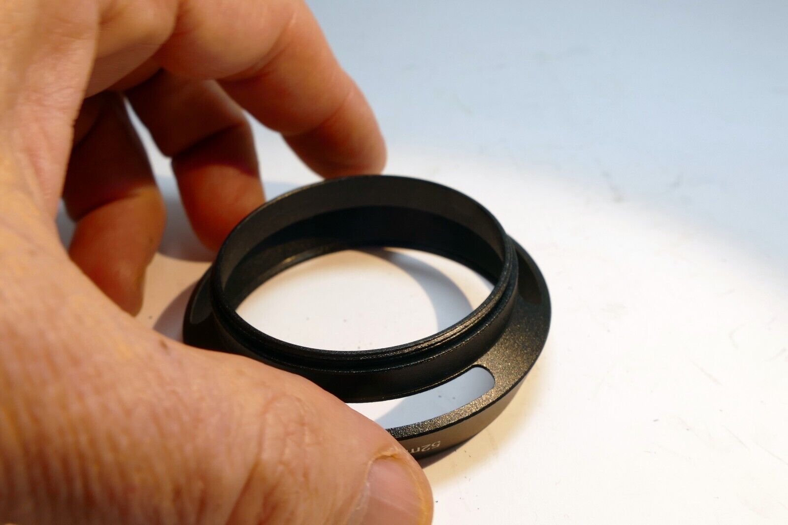 52mm Metal Lens hood shade double threaded screw in front 58mm vented telephoto