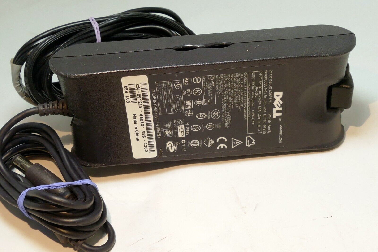 DELL PA-1900-02D3 19.5V 4.62A 90W Genuine Original AC Power Adapter Charger