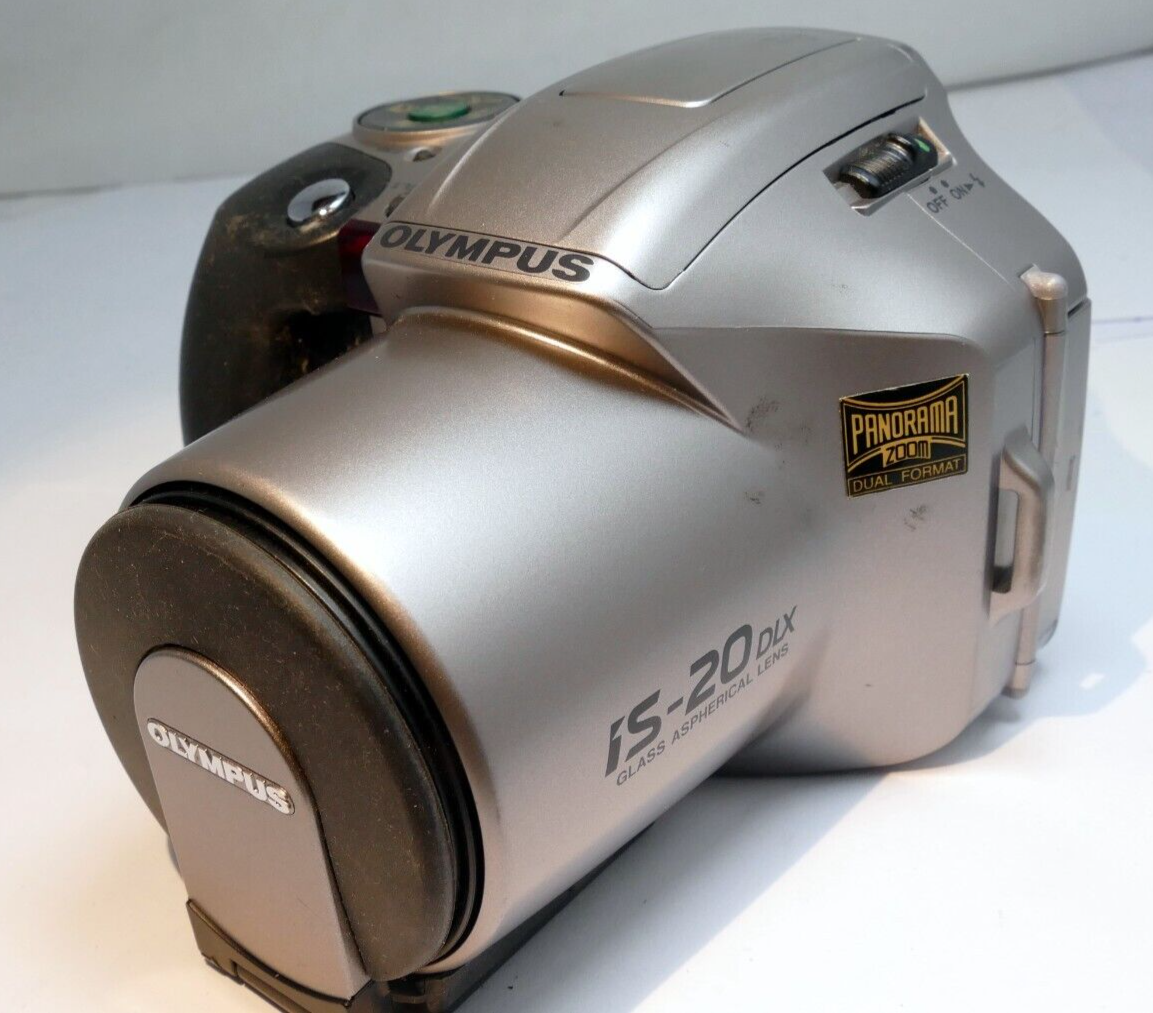OLYMPUS Panorama IS-20 DLX ZOOM 28-110mm 4X lens CAMERA Untested - AS IS