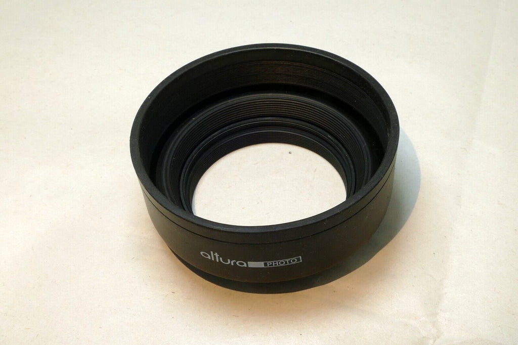 3-Way collapsible 52mm Rubber Lens Hood Shade for 50mm 135mm