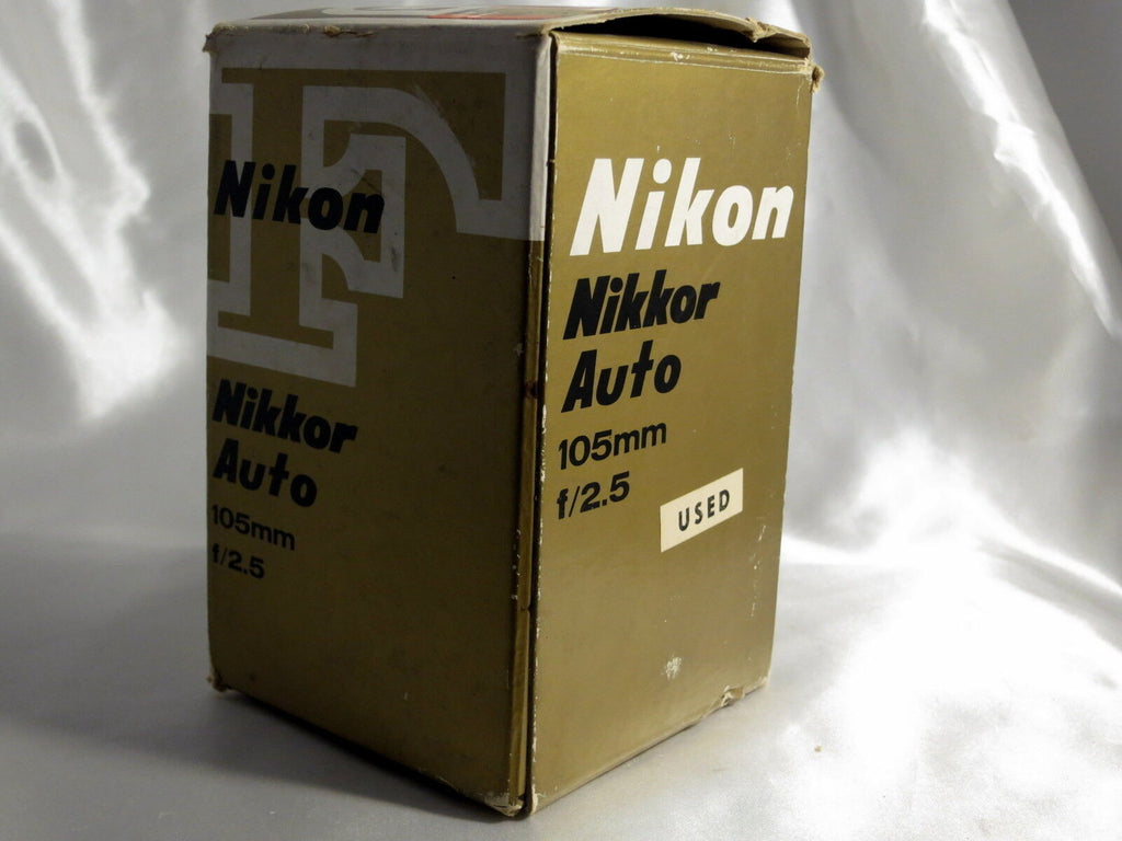 NIKON F Nikkor Auto 105mm f/2.5 Non Ai Lens Empty Box (only!) 5403014