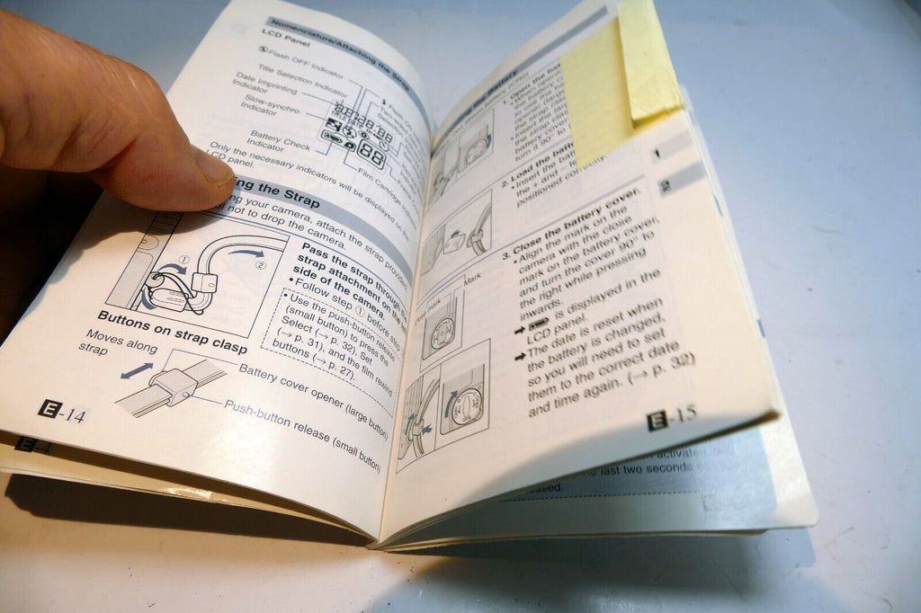 Canon Elph  IXUS Camera Advance advantix APS User's Manual Instruction Guide E