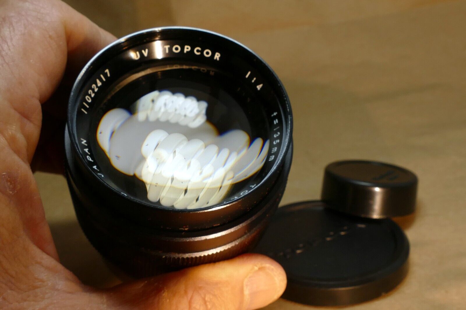 Topcon 135mm f4.0 Lens prime UV Topcor Unirex - with light haze inside, mint