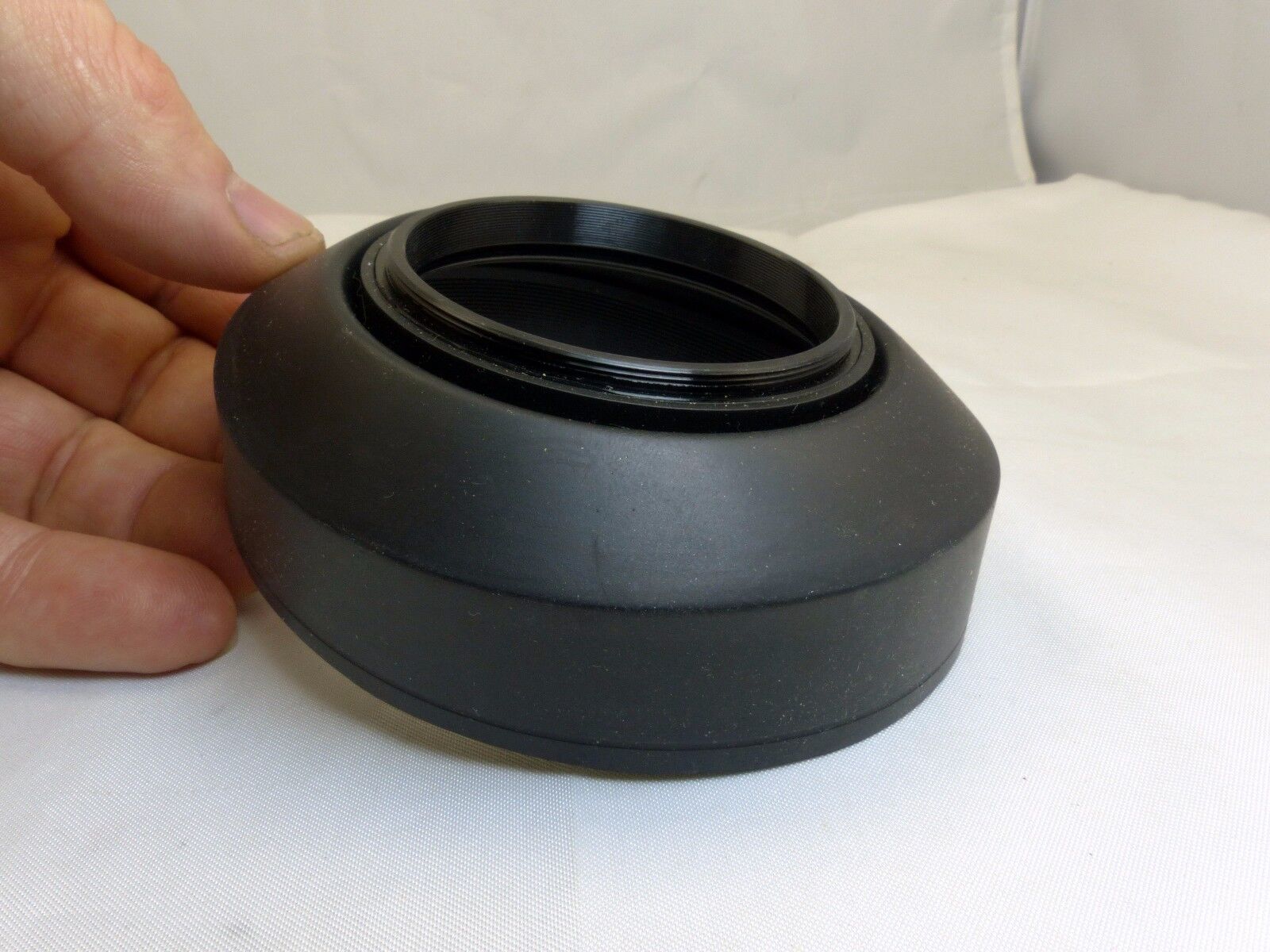 58mm Rubber  Lens Hood for wide and telephoto lenses 3-Way collapsible