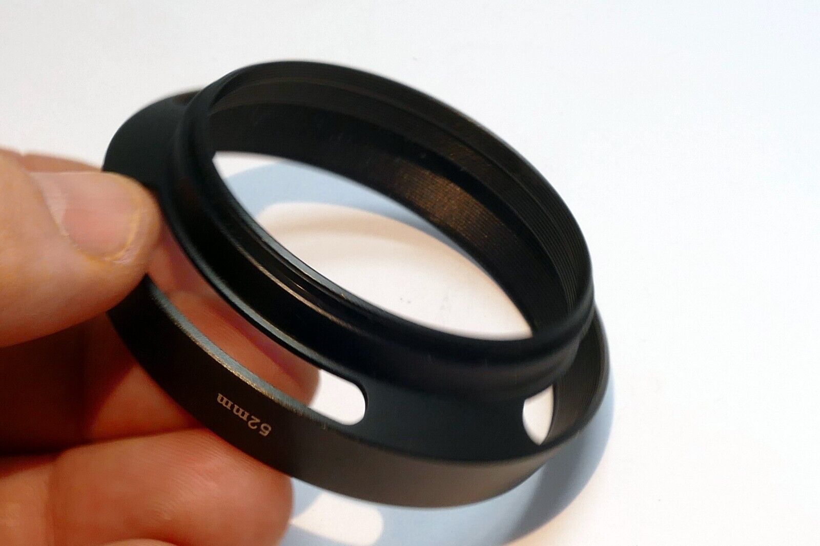 52mm  Lens hood shade Metal vented double threaded (58mm front female)