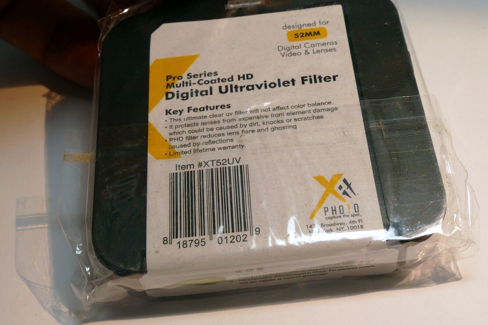 XIT 52mm Filter threaded lens Digital UV haze protection