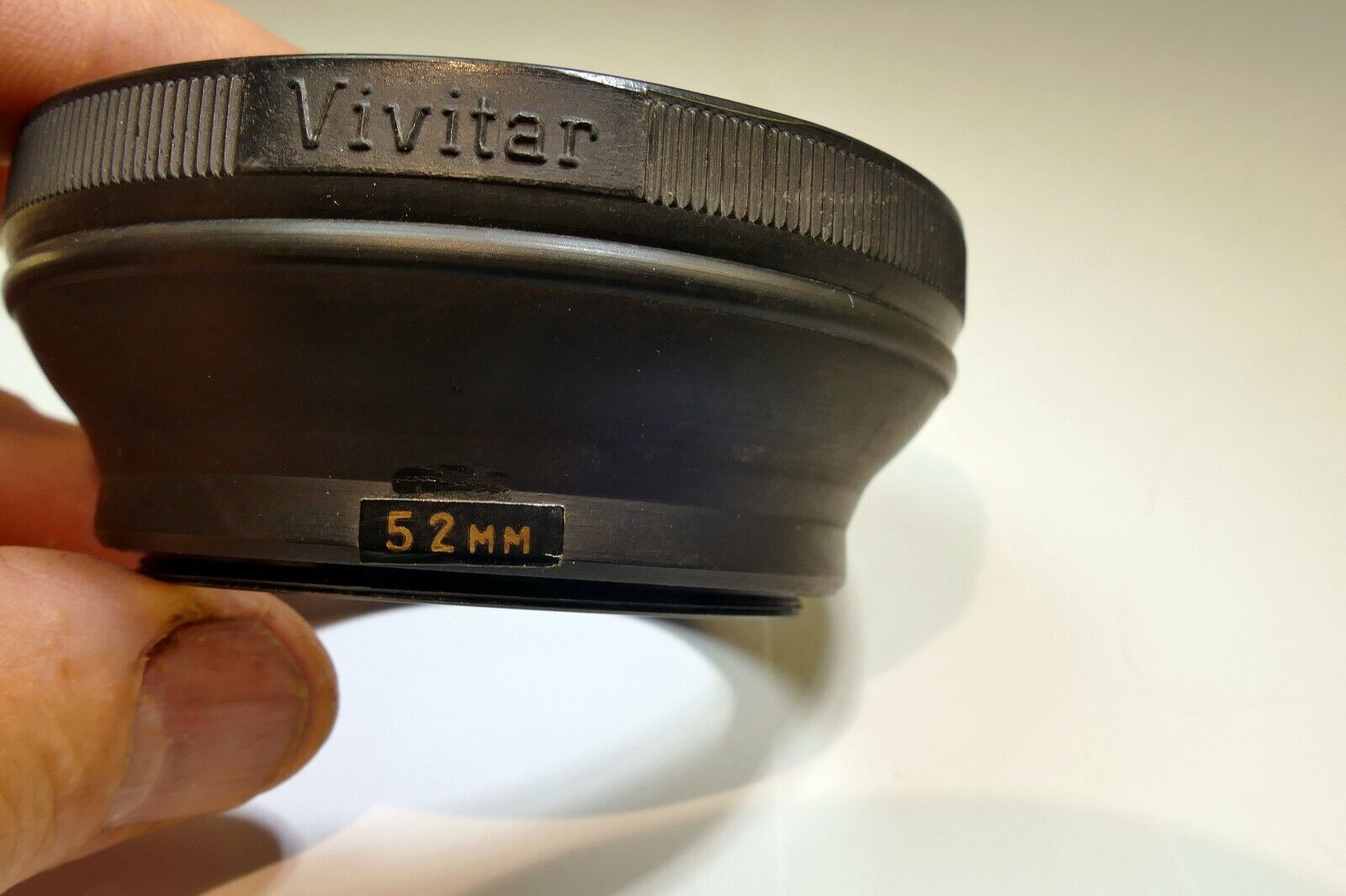 52mm Rubber Lens Hood Shade double threaded for 50mm f2 f1.9 lenses