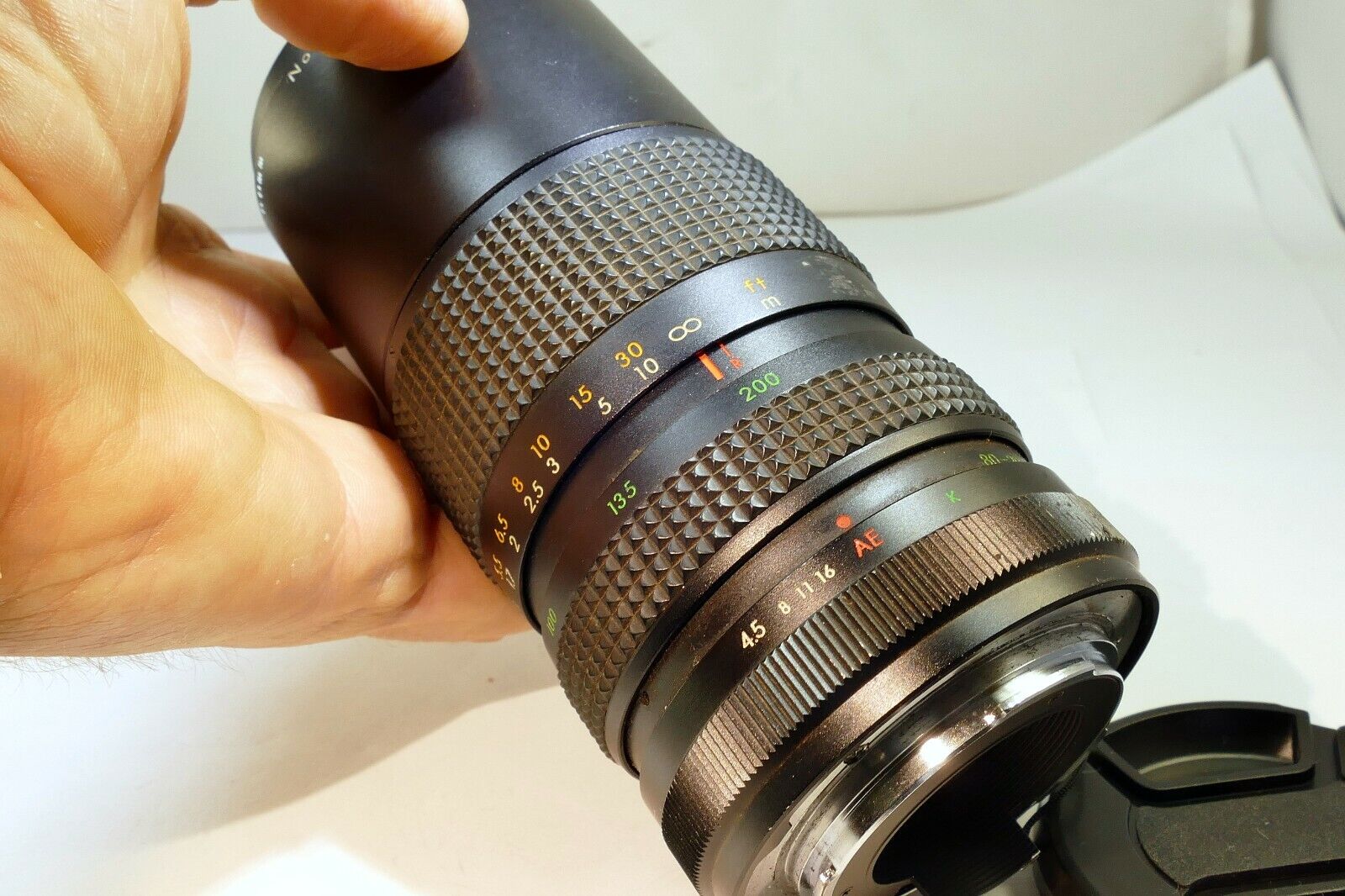 Seikanon 80-200mm f4.5 AR Telephoto Lens  prime manual focus for Konica