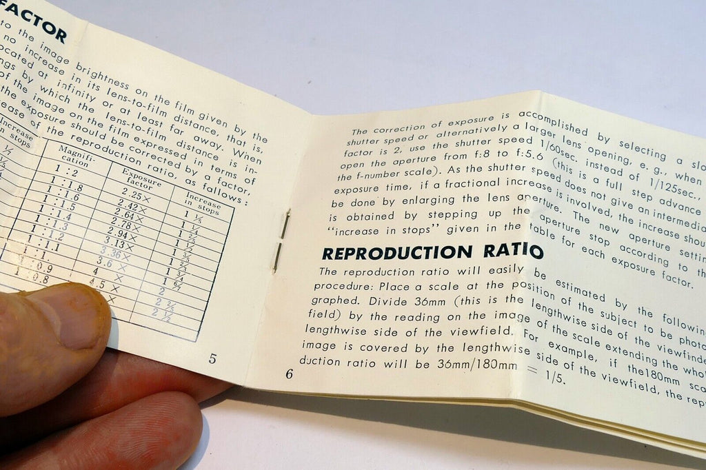Nikon Model K Extension Rings Macro  Instruction Guide (EN) Manual