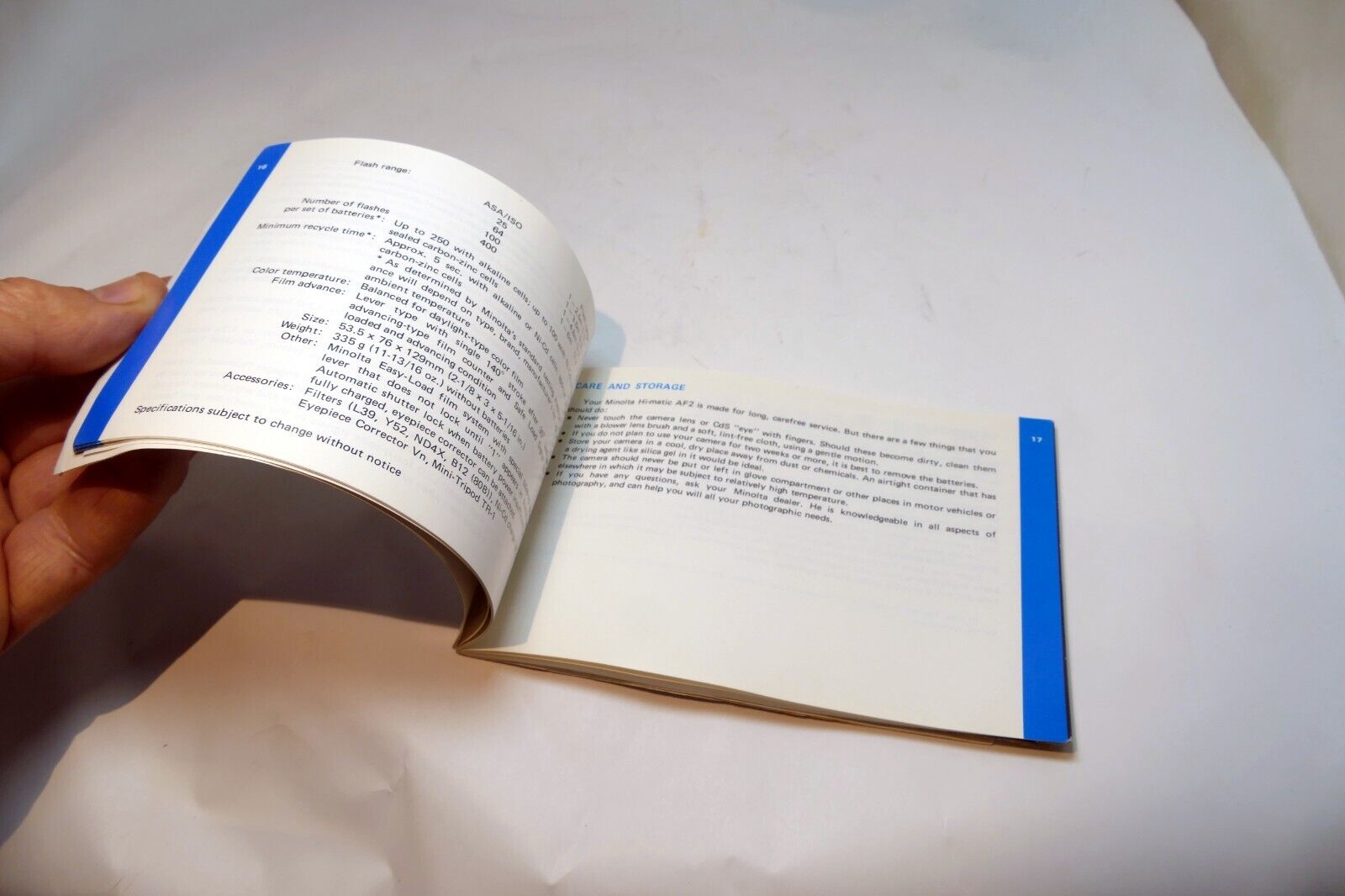 Minolta Hi-Matic AF2 Film camera manual  Instruction Guide E English Fr ES Gr