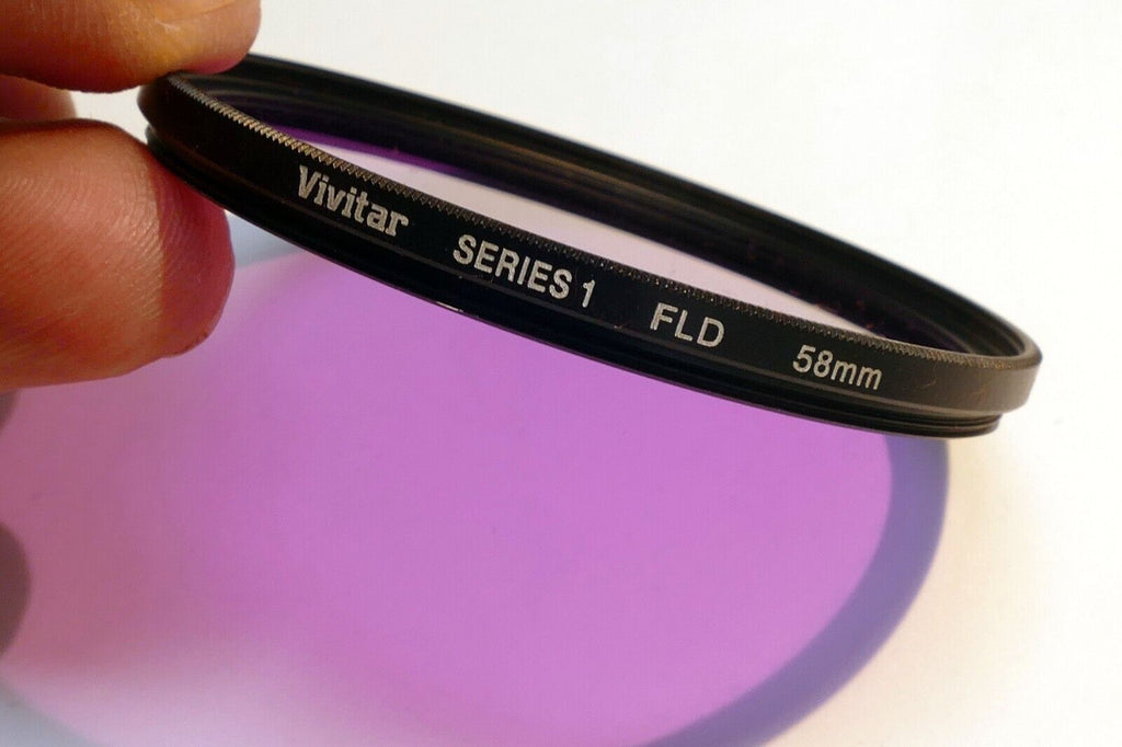 Vivitar Series 1 58mm lens filter FL-D Low Slim profile wide angle