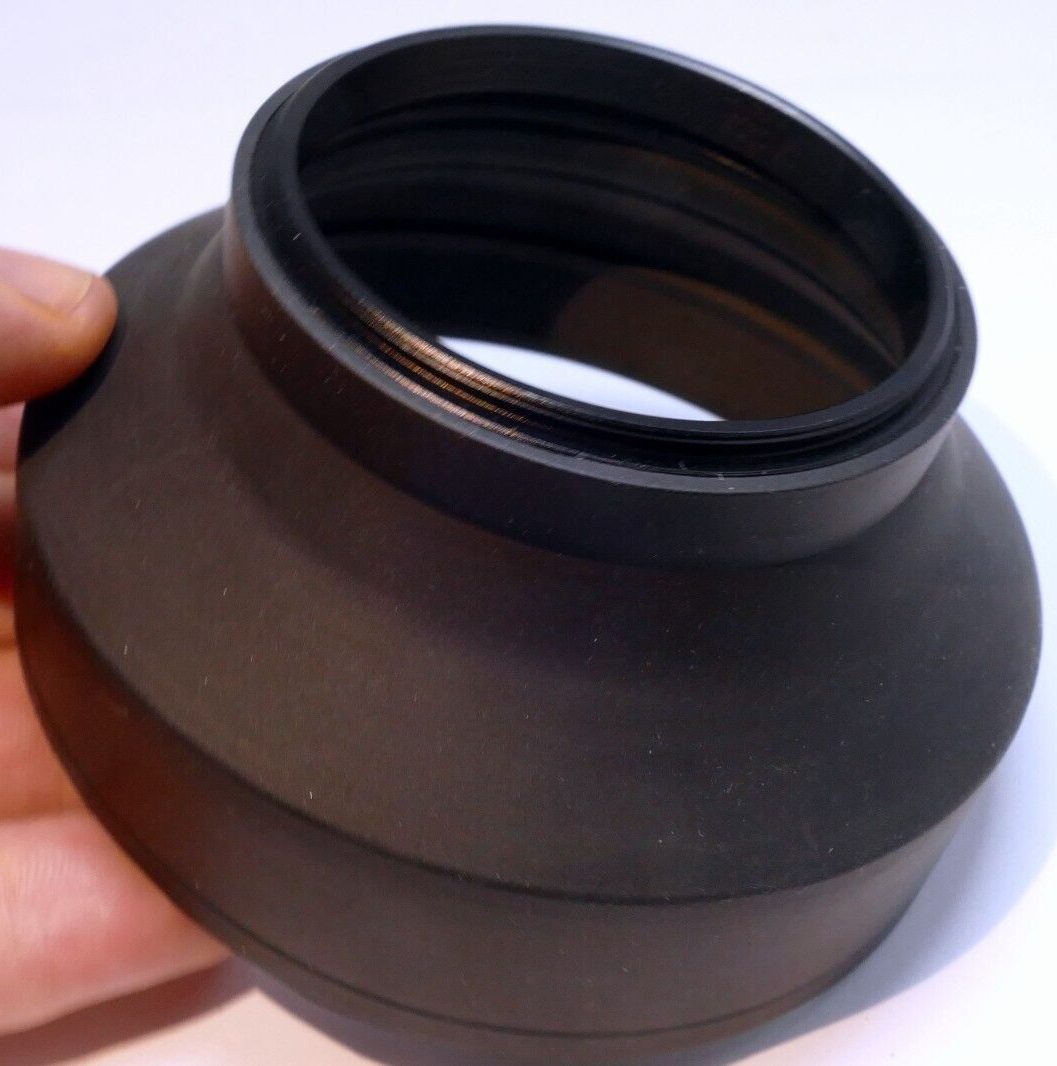 58mm Rubber Lens Hood Shade threaded collapsible - 3-way wide angle - telephoto