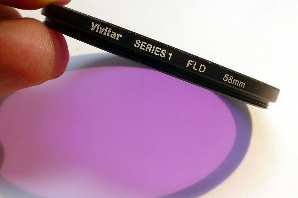 Vivitar Series 1 58mm lens filter FL-D Low Slim profile wide angle