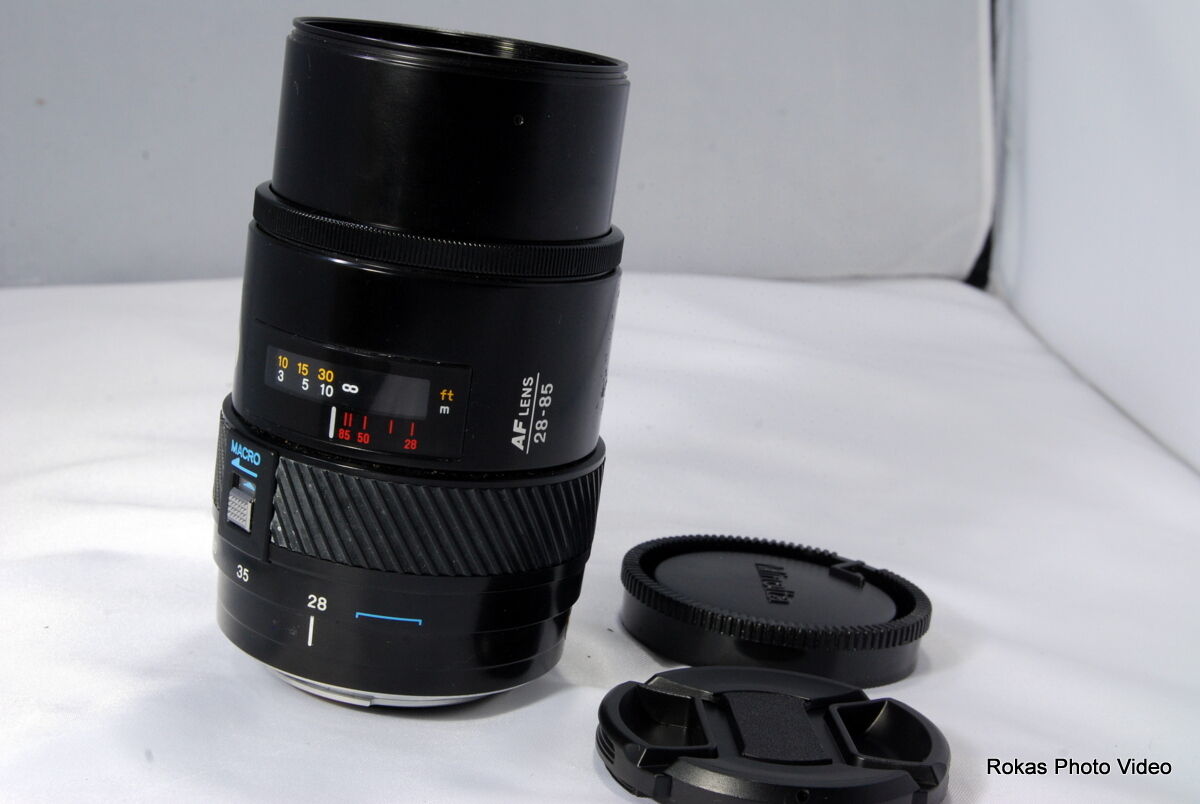 Used Minolta 28-85mm f3.5-5.6 Lens For Parts or Repair (SN 31201480)