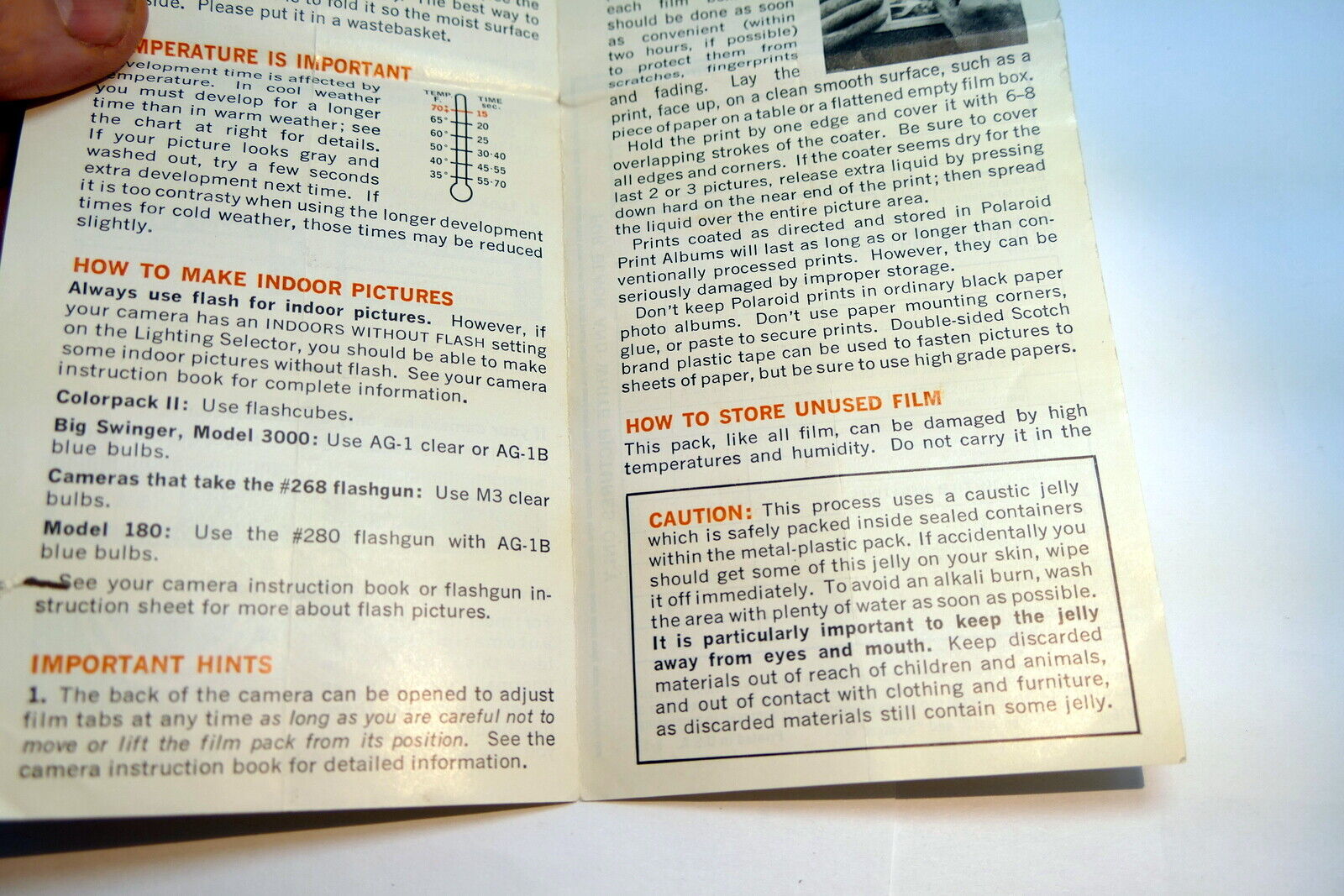Brochure for Polaroid Type 108 Land film 3 1/4 X 4 1/2 " 