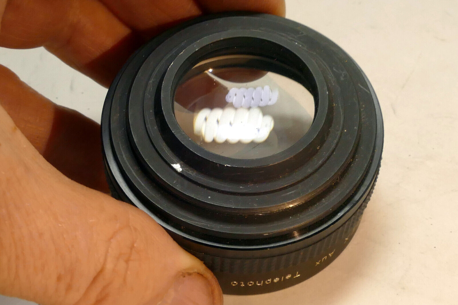 Hanimex AUX Telephoto 49mm Lens for Praktica (with some haze)