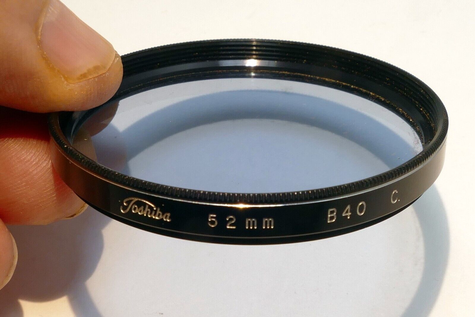 Toshiba 52mm Filter  B40 40B  Blue made in Japan  Coated