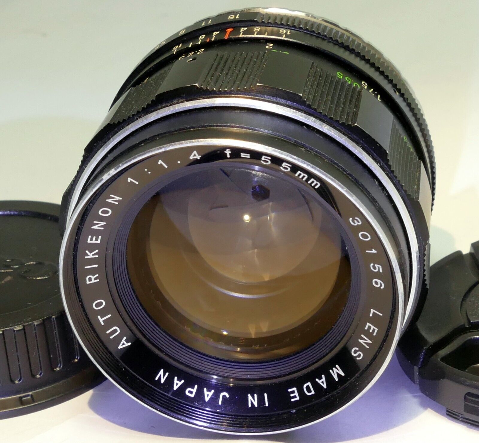 Rikenon 55mm f1.4 prime Manual lens adapted to Canon EOS EF camera T7i T8i