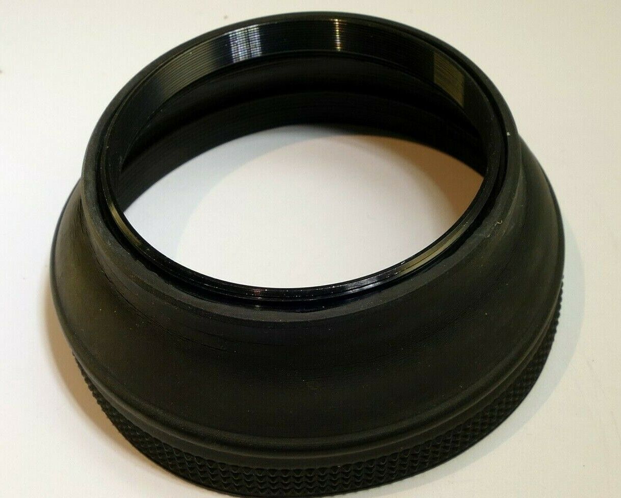 58mm Rubber Lens Hood Shade Collapsible double threaded
