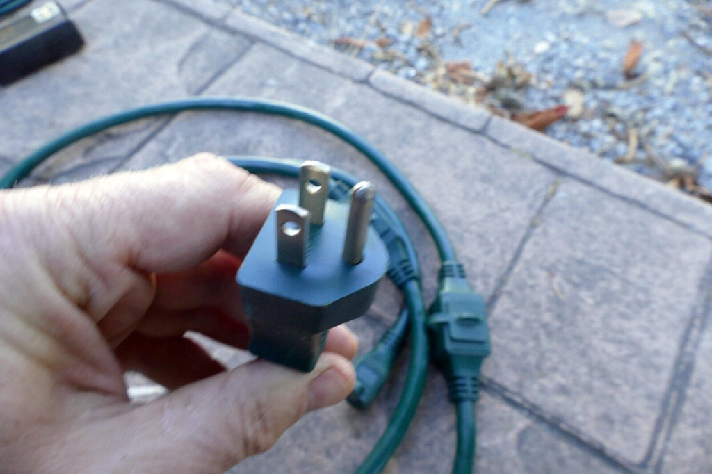 Outdoor Power Strip Stake Timer (Remote Control)  10ft Extension Cord - LOT PACK