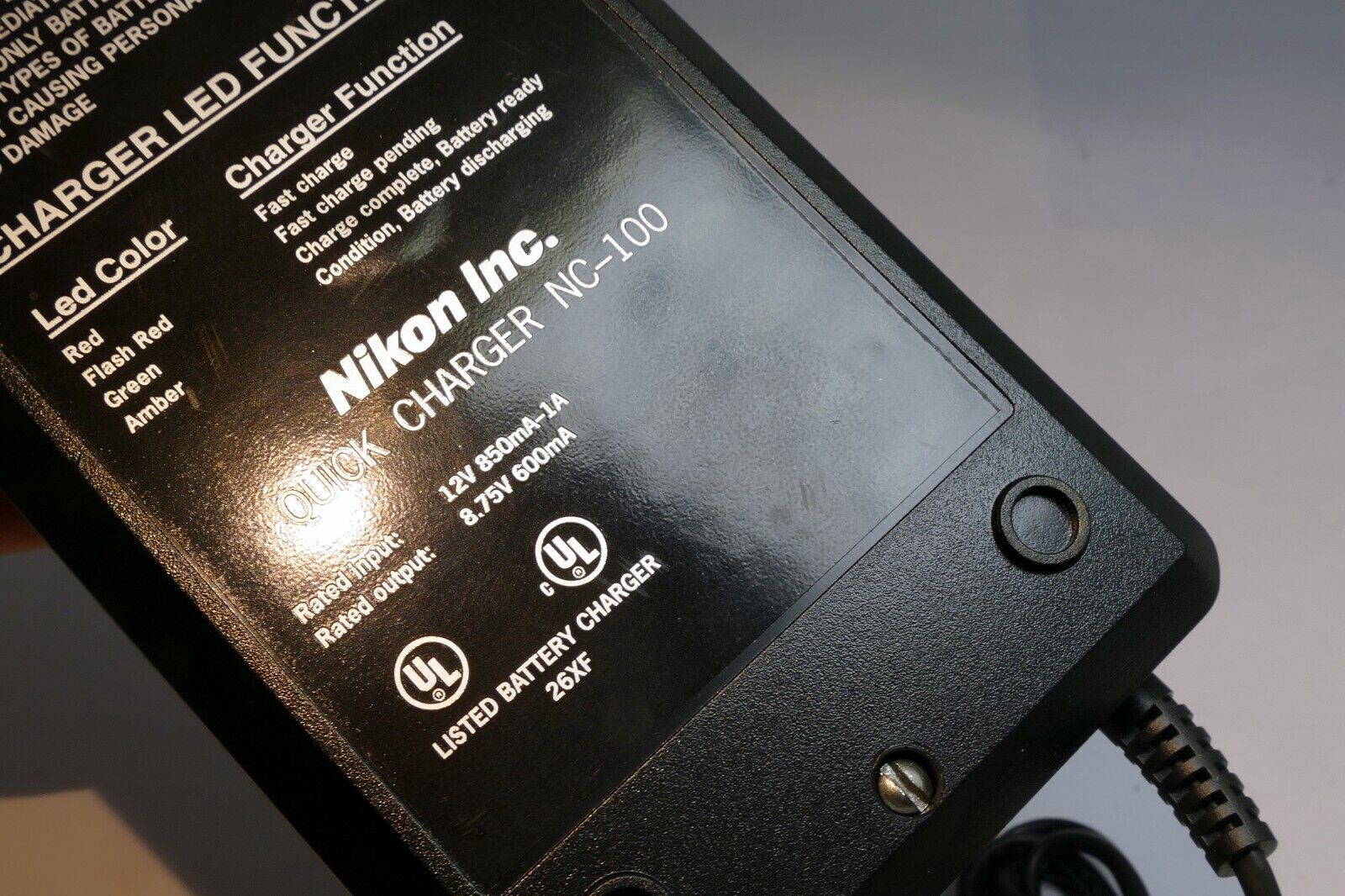 Nikon Nicad Battery Charger NC-100 vintage incomplete