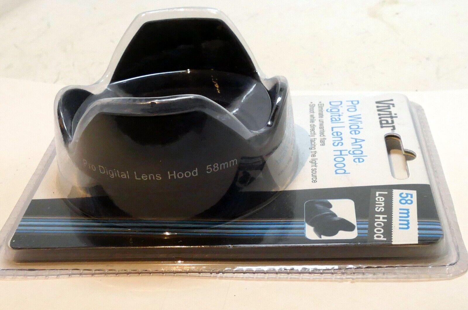 Vivitar 58mm Petal Lens hood shade threaded screw in for 18-55mm IS