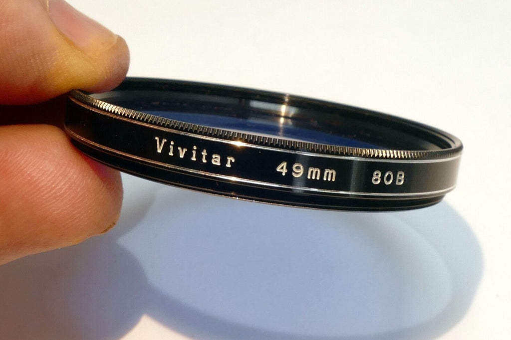 Vivitar  49mm Lens  Filter 80B Dark Blue