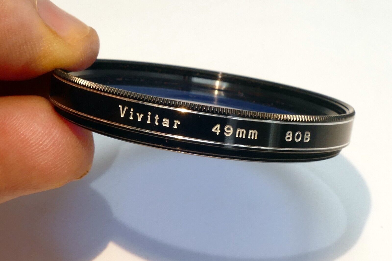 Vivitar  49mm Lens  Filter 80B Dark Blue